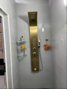 沃利迪耶Appartement chems的浴室的墙上设有遥控器