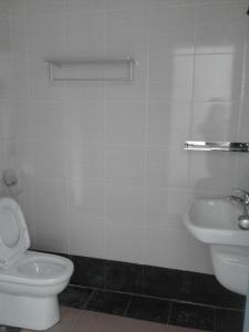 米里101酒店的一间带卫生间和水槽的浴室