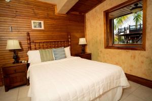 圣塞瓦斯蒂安希巴利托庄园公寓式酒店的一间卧室设有一张床和一个窗口