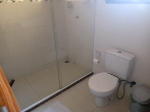 卡波布里奥Meu Aconchego的一间带卫生间和淋浴的浴室