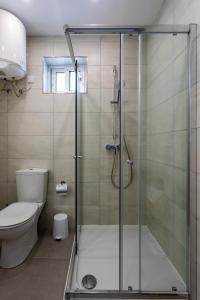 比尔泽布贾Gospa 58 - 1 bedroom apt的带淋浴和卫生间的浴室