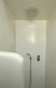 RóziaOnverra Villa的带淋浴喷头的浴室