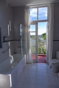 Puerto LibertadPristine Residence Iguazú的带浴缸、卫生间和窗户的浴室