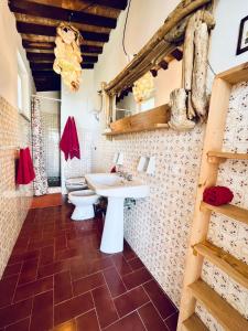 坎波内莱尔巴La Collina sul Mare的一间带水槽和卫生间的浴室