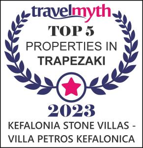 特拉佩扎奇Kefalonia Stone Villas - Villa Petros Kefalonica的揭开的朗托枫叶标志