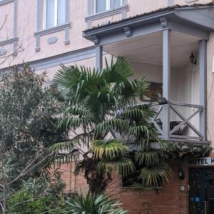 第比利斯卡兰加酒店的房子边的棕榈树