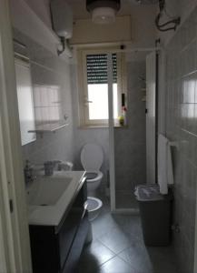 托雷桑塔萨宾娜Casa Dimora Cavallo的一间带水槽和卫生间的浴室