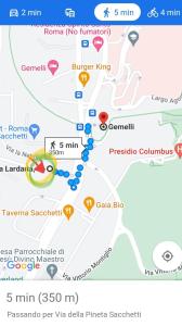 Gemelli-San Pietro-Trastevere-casa con posto auto鸟瞰图