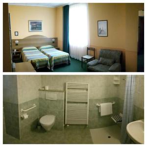 巴韦诺杜鹃酒店的一间酒店客房 - 带一张床和一间浴室