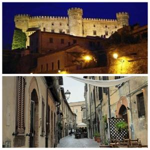 布拉恰诺La casa nel vicolo的城堡和街道两幅照片