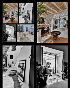 AlaminosCasa BOHO的客厅和房子照片的拼合物