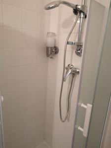 图卢兹Appartement cosy au centre-ville de Toulouse的浴室内配有淋浴和头顶淋浴