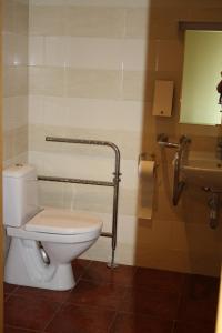 罗亚若德利旅馆的一间带卫生间和水槽的浴室