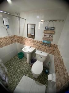 圣维森特Teteng's Home的一间带卫生间和水槽的浴室