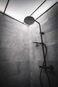 马尔尼茨Tauernlust Outdoor & Relax的浴室内配有淋浴和头顶淋浴