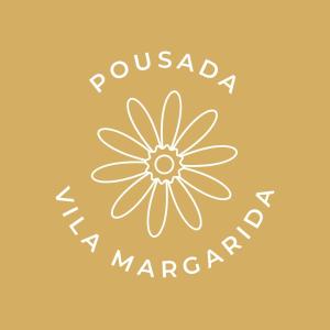 沙帕达-杜斯吉马朗伊斯Pousada Vila Margarida的花标,字,人造玛格丽娜抛光