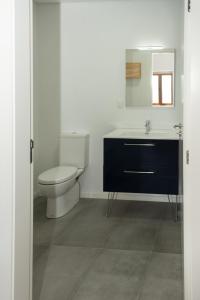 FontelasQuinta de Sobre a Fonte Charming Apartments的一间带卫生间和水槽的浴室