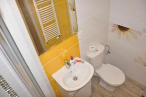 WalneDom nad Bliznem的浴室配有白色卫生间和盥洗盆。