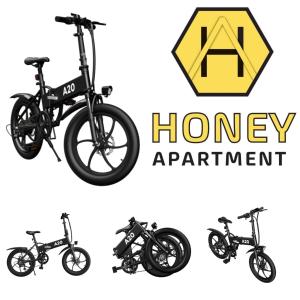 伦达瓦Honey Apartment Lendava的一辆自行车,带蜂蜜实验和蜂蜜许可证