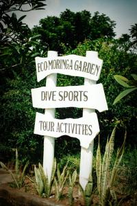 班尤温当Eco Moringa Garden的一种标志,表示猴子花园潜水运动和四种活动