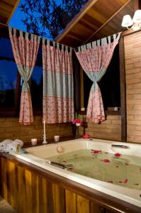 维奥康德马奥莫里亚旅馆的窗户客房内的浴缸