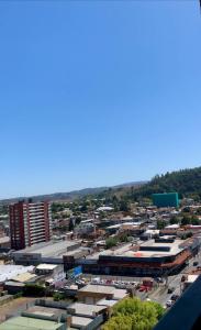 特木科Apart Center Temuco的城市的顶部景观,建筑