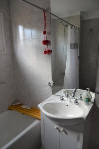 布宜诺斯艾利斯Cleopatra的浴室配有水槽、淋浴和浴缸。