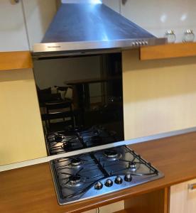 锡纳亚Maria Apartament的厨房里配有炉灶烤箱