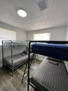 迈阿密Wynwood Beds的一间客房内配有两张双层床的房间