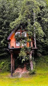 莫伊科瓦茨Tara Place - Camp Rabrenovic的森林中间的树屋