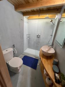 伊勒奥那斯yoco的浴室配有卫生间、盥洗盆和淋浴。