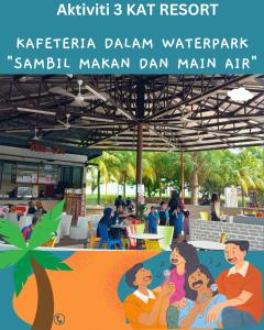 马六甲Paragon Water Themepark Suites Melaka by GGM的卡拉奇达努什卡玛达达达达达达达的海报