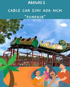 马六甲Paragon Water Themepark Suites Melaka by GGM的主题公园的汽车观光海报