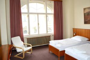 布拉格利贝雷茨酒店客房内的一张或多张床位