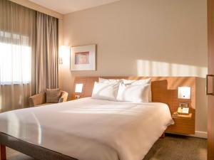 加济安泰普加济安泰普诺富特酒店的一间设有大床和窗户的酒店客房