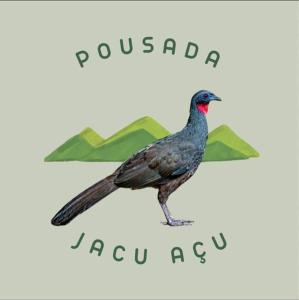 彼得罗波利斯Pousada Jacu Acu的鸟儿在标志上的画