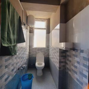 SombāriLali Gurash Homestay - Okhrey的一间带卫生间和窗户的小浴室