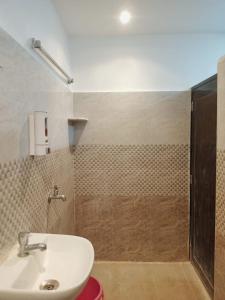 德奥加尔CHINTA HARAN REST HOUSE的一间带水槽和淋浴的浴室