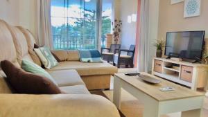 米哈斯科斯塔Dream Apartment in Mijas Golf Limonar的带沙发和电视的客厅