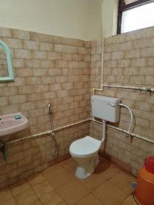 波戈马洛Sea View Resorts的一间带卫生间和水槽的浴室
