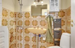 1 Bedroom Stunning Apartment In Glesborg的一间浴室