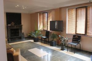 谢赫维蒂利Sea的客厅配有平面电视和植物