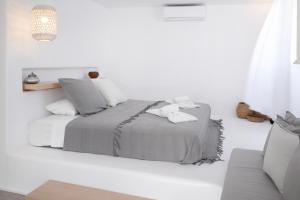 普拉迪斯亚罗斯myMykonos Guest House的白色卧室配有床和沙发