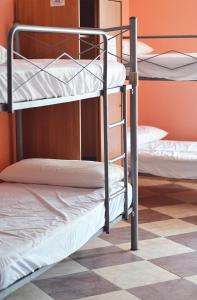 TorremegíaAlbergue Rojo Plata的客房内的两张双层床