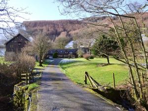 Llanfihangel-Bryn-PabuanKite 1 - Uk6549的通往带谷仓农场的道路