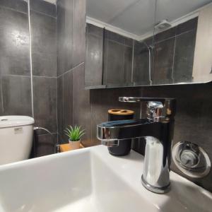 卡利塞亚-豪客迪克斯R&T Apartments的一间带水槽和水龙头的浴室