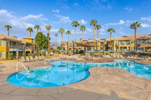 棕榈荒漠万豪沙漠泉别墅酒店的棕榈树度假村的游泳池
