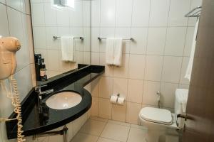 帕罗卡Firenze Business Hotel的一间带水槽和卫生间的浴室