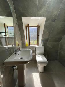 泰斯Guest House Rrashkadoli的浴室配有白色卫生间和盥洗盆。