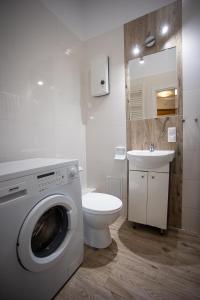 托伦考博妮卡公寓的一间带洗衣机和水槽的浴室